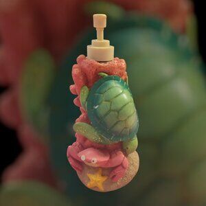 Colorful Ocean-Themed Resin Soap Dispenser